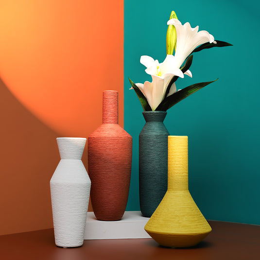Nordic Morandi Børstet Keramik Vase