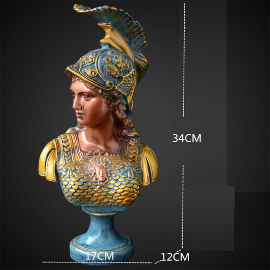 Greek Goddess Athena Sculpture Statue Plaster Resin Angel Ornament