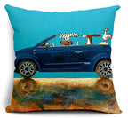 Wang star happy cartoon dog pillow set cotton pillow car with high quality cotton pillow cushion covers