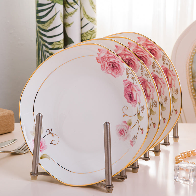 Bone China Phnom Penh Home Dishes Nordic Net Red Tableware