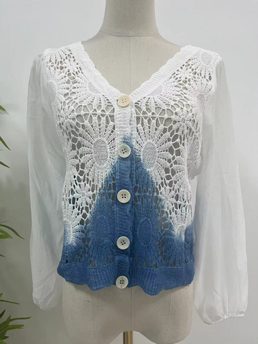 Ethnic Style Handmade Tie-dyed Loose Small Outerwear Top