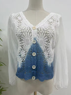 Ethnic Style Handmade Tie-dyed Loose Small Outerwear Top