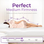 8 Inch Full Cooling Gel Memory Foam Mattress for Cool Sleep Medium Firm CertiPUR-US Certified Mattress in a Box Pressure Relief Removable Cover No Fiberglass (Full, 8 in) - Grand Goldman