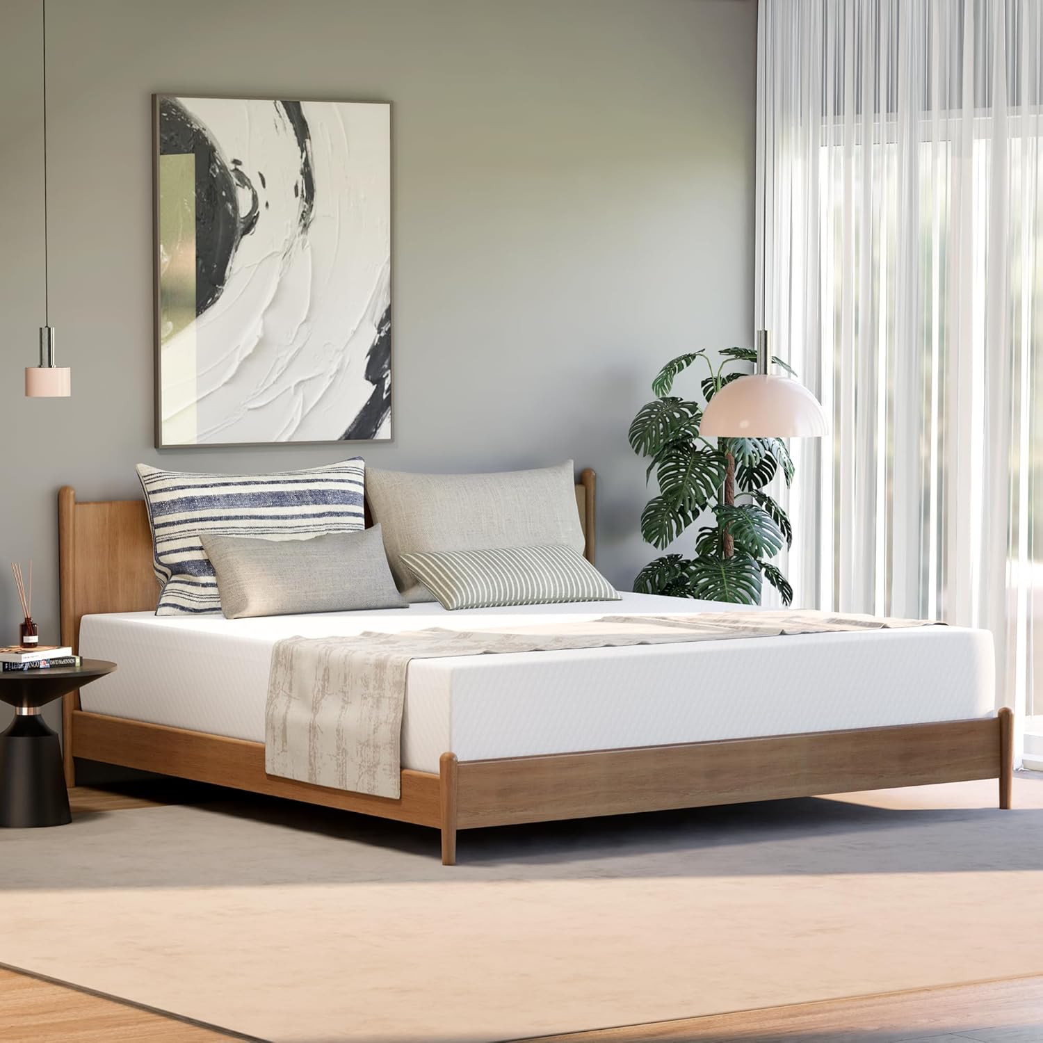 8 Inch Full Cooling Gel Memory Foam Mattress for Cool Sleep Medium Firm CertiPUR-US Certified Mattress in a Box Pressure Relief Removable Cover No Fiberglass (Full, 8 in) - Grand Goldman