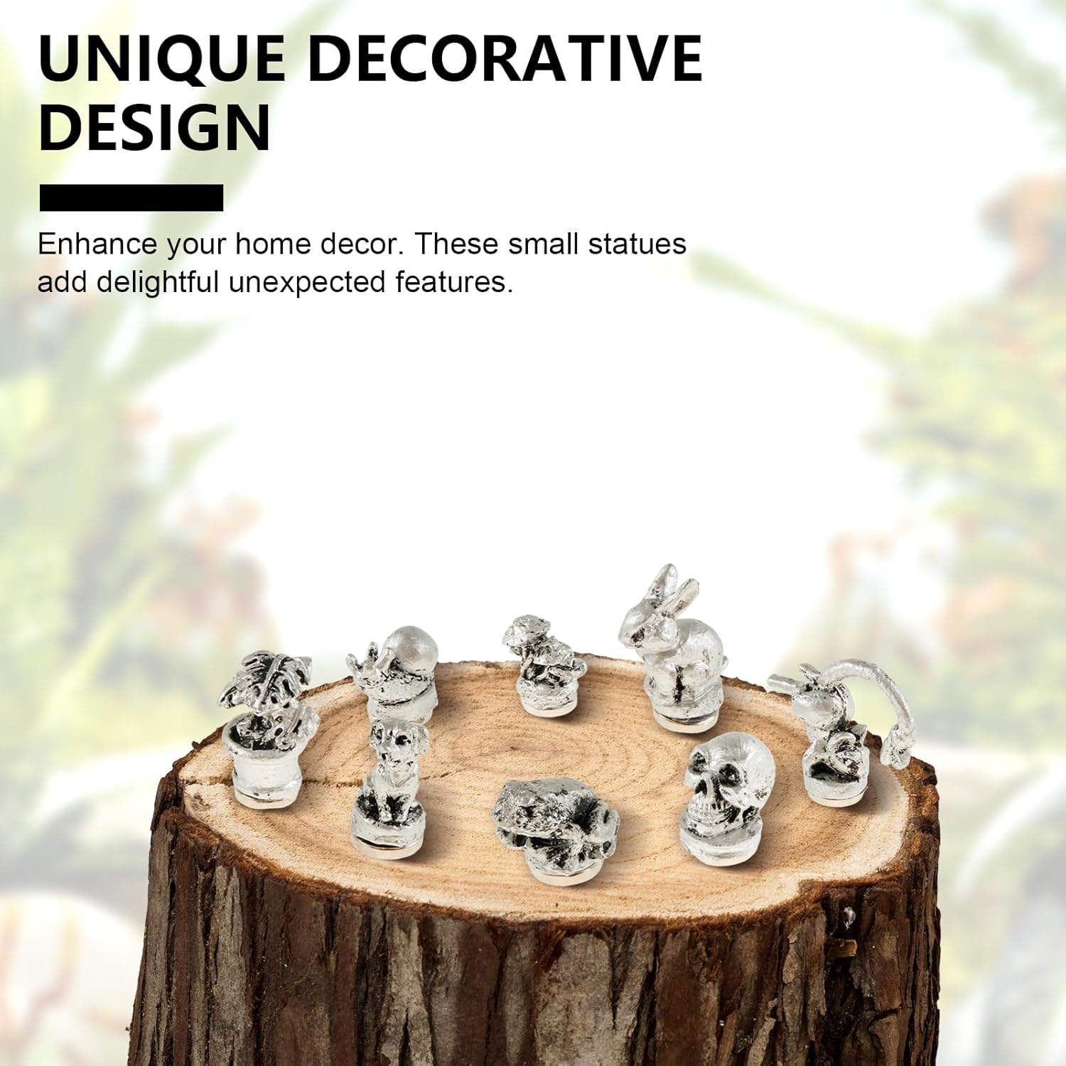 8 Pcs Hinge Head Home Decoration, Vintage Door Hinge Heads Decorative Topper, Bronzed/Silver Magnetic Hinge Head Toppers, Door Hinge Pin Topper for Animals Lovers (Silver) - Grand Goldman