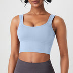 Women's Wide Shoulder Strap Threaded Bra