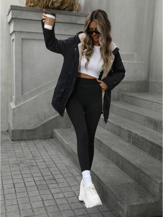 Aveloria Fashion Loose Casual Versatile Hooded Zip-Up