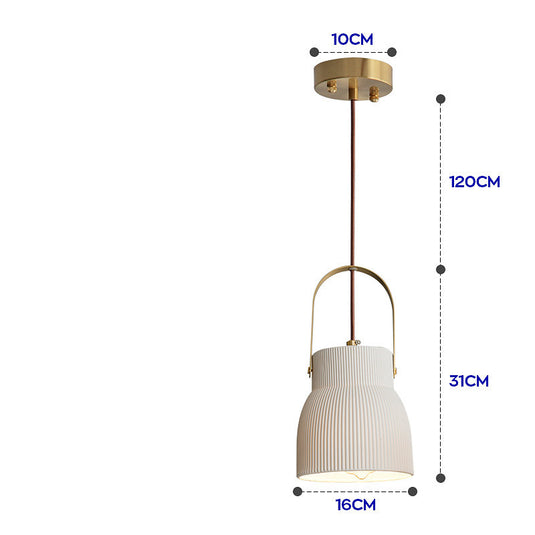 Nordic Japanese Simple Creative Lystransmitterende Porcelænskrone