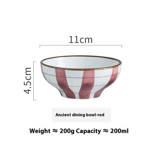 Personality Retro Ceramic Rice Bowl