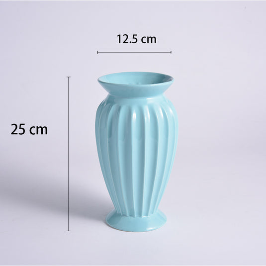 Europæisk lys Luksus Keramisk Kreativ Vase Ornament