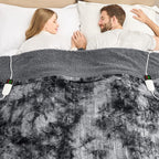 Manta Elétrica Aquecida OCTROT - Manta de Aquecimento em Sherpa de Lã para Sofá, Manta de Aquecimento de Pelo Sintético para Colo com Temporizador de 5 Posições e 10 Níveis de Aquecimento, Certificação ETL&FCC, para Adultos