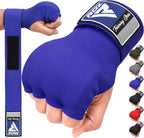 RDX Gel Boxing Hand Wraps Inner Gloves Men Women, Quick 100cm Long Wrist Straps, Elasticated Padded Fist Under Mitts Protection, Muay Thai MMA Kickboxing Martial Arts Punching Training Bandages