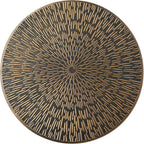 Metal Side Table, Martini Style Coffee Table Vintage Small Round Aceent Table 23inch for Living Room Bedroom Antique