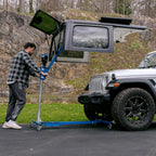 EZLIFT Hard Top Remover Lift for Jeep Wranglers: 1997 & up (TJ/JK/JKU/JL/JLU), 2&4 dr lifted Jeep Wranglers & 4-Dr Broncos. One Person Removal System-Take Off Your Top in Minutes! Patent Pending