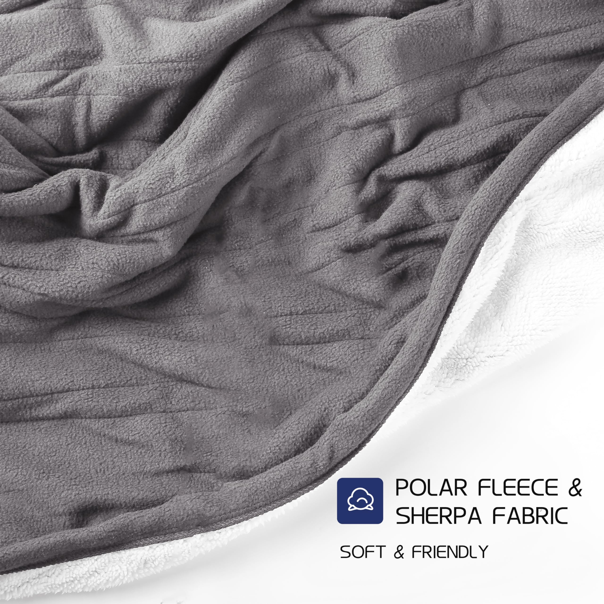 Coperta Elettrica Riscaldata 72"x84" Taglia Completa, Morbido Pile di Corallo con 4 Livelli di Riscaldamento e Spegnimento Automatico dopo 10 Ore, Lavabile in Lavatrice, Tessuto Morbido e Accogliente per la Casa, Grigio Scuro