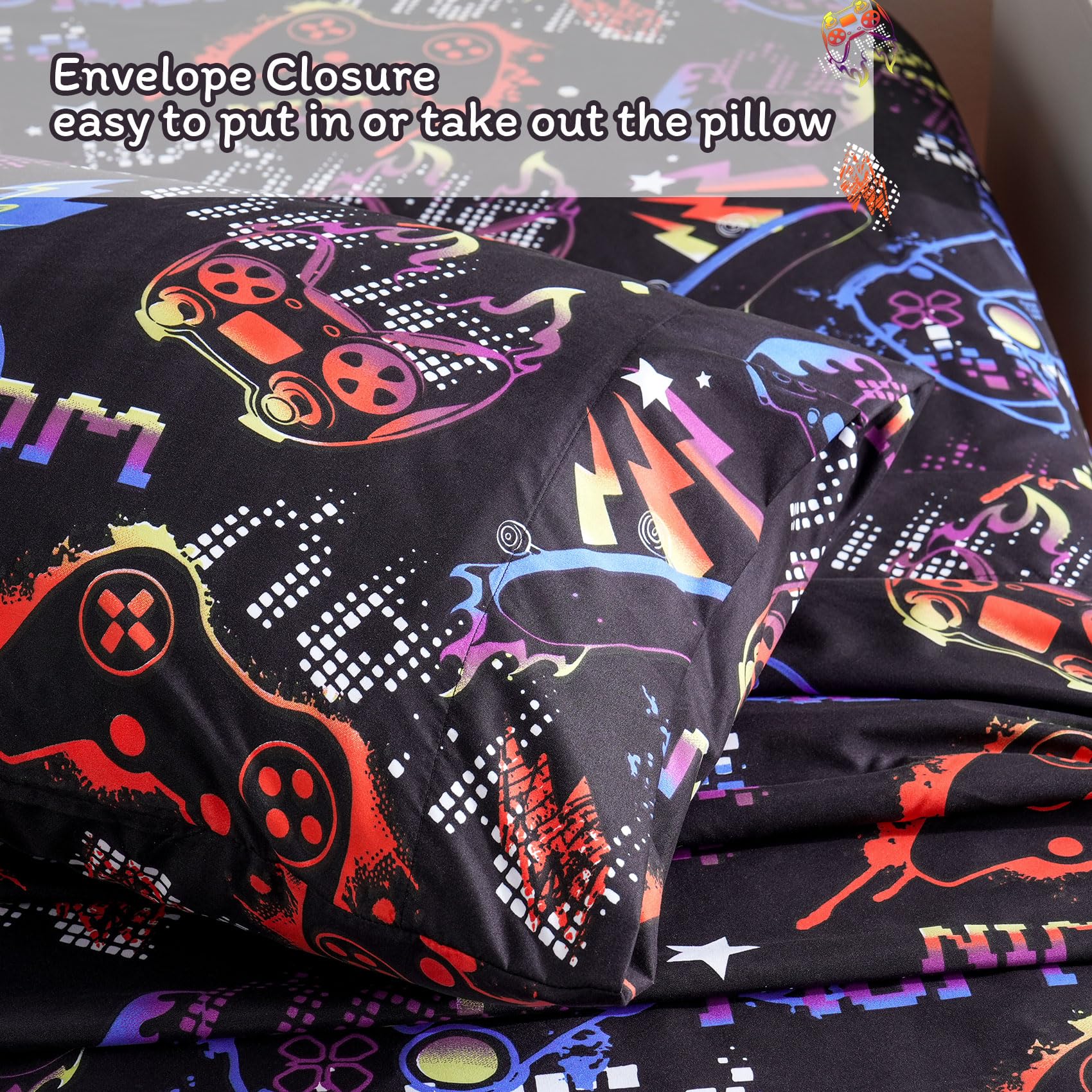 ست ملحفه کودکان یونیکورن صورتی JSD، سایز تویین، ۳ تکه، ملحفه‌های رختخواب میکروفایبر چاپ شده با طرح رنگین کمان برای دختران، جیب عمیق