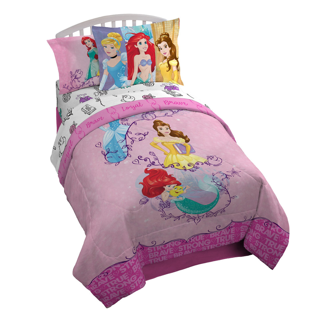 Jay Franco Disney Lilo & Stitch Paradise Dream 5 Piece Twin Bed Set - Includes Reversible Comforter & Sheet Set Bedding - Super Soft Fade Resistant Microfiber (Official Disney Product)