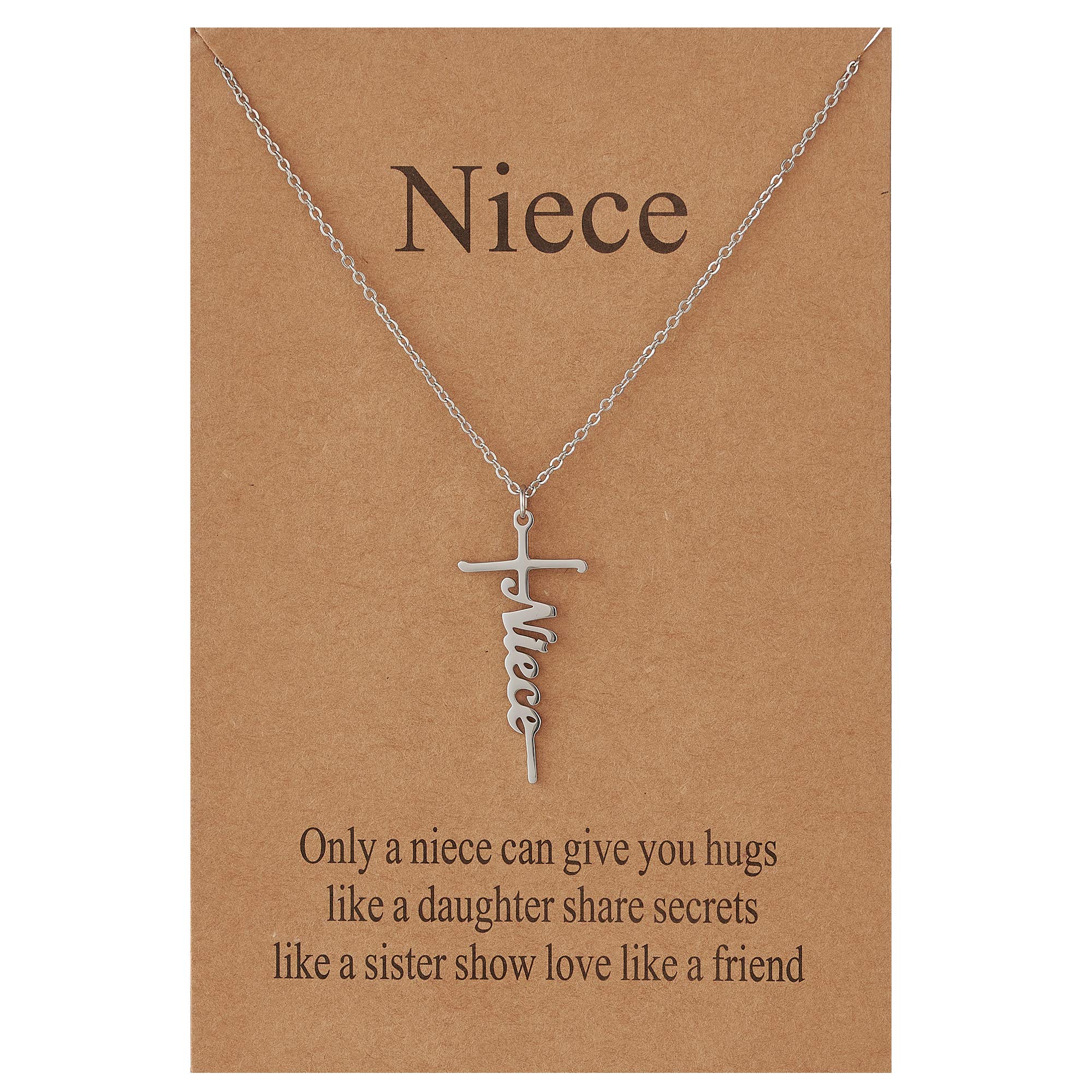 Lcherry Faith Cross Pendant Necklace for Women Religious Christian Jewelry Mother's Day Gifts for Women
