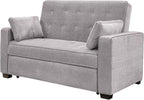 Serta Ainsley Queen Size Convertible Sofa Bed, Light Grey