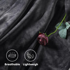 Elektrisch verwarmd deken 72" x 84" volledige maat flanellen stof met 4 verwarmingsniveaus & 10 uur automatische uitschakeling, ademend warm en wasbaar voor zacht en bed - lichtgrijs