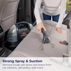 BISSELL Little Green Pet Deluxe Portable Carpet Cleaner and Car/Auto Detailer, 3353, Gray/Blue