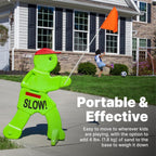 Step2 Kid Alert Street Safety Sign, Kids at Play Signage for Neighborhood Safety, 32-Inch Tall Reflective Caution Sign with Warning Flag