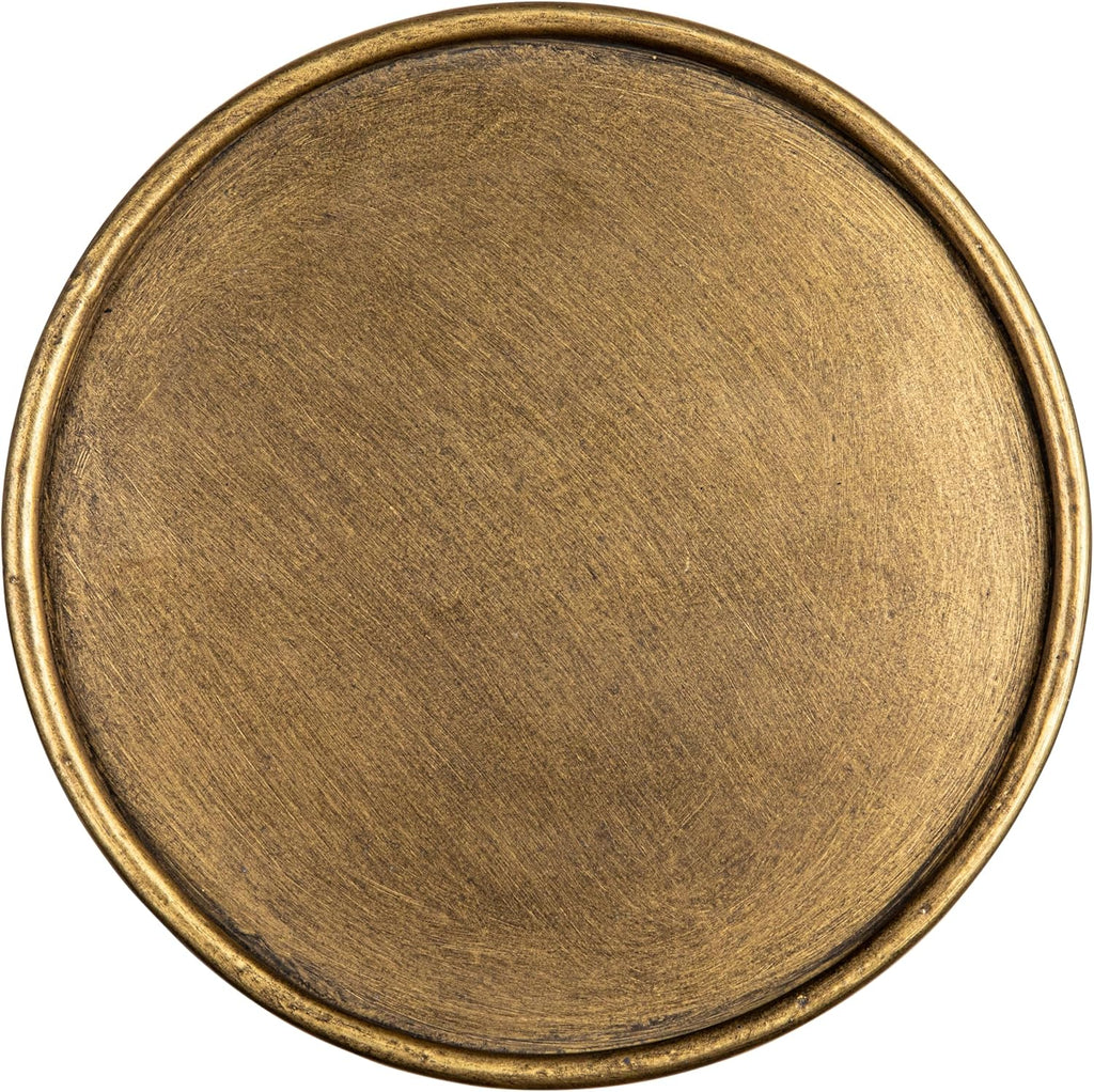 Metal Martini Cocktail Table, Antique Brass