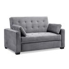 Serta Ainsley Queen Size Convertible Sofa Bed, Light Grey