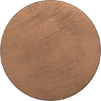 SIMPLIHOME Johnsen Metal Table - 15 inch Wide Solid Iron Drum Accent Table in Antique Copper with Tribal Pattern, Round Boho End Table for Living Room, Bedroom, or Home Office, Fully Assembled