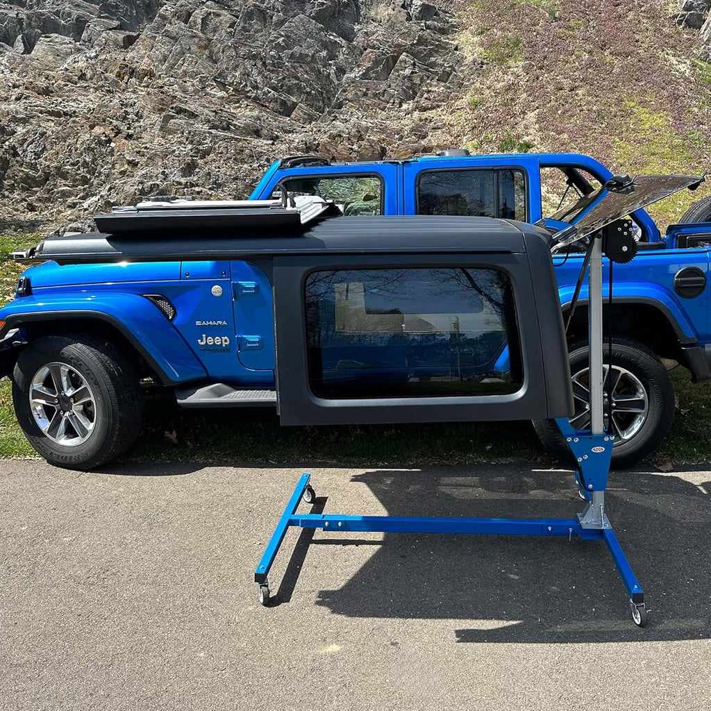 EZLIFT Hard Top Remover Lift for Jeep Wranglers: 1997 & up (TJ/JK/JKU/JL/JLU), 2&4 dr lifted Jeep Wranglers & 4-Dr Broncos. One Person Removal System-Take Off Your Top in Minutes! Patent Pending