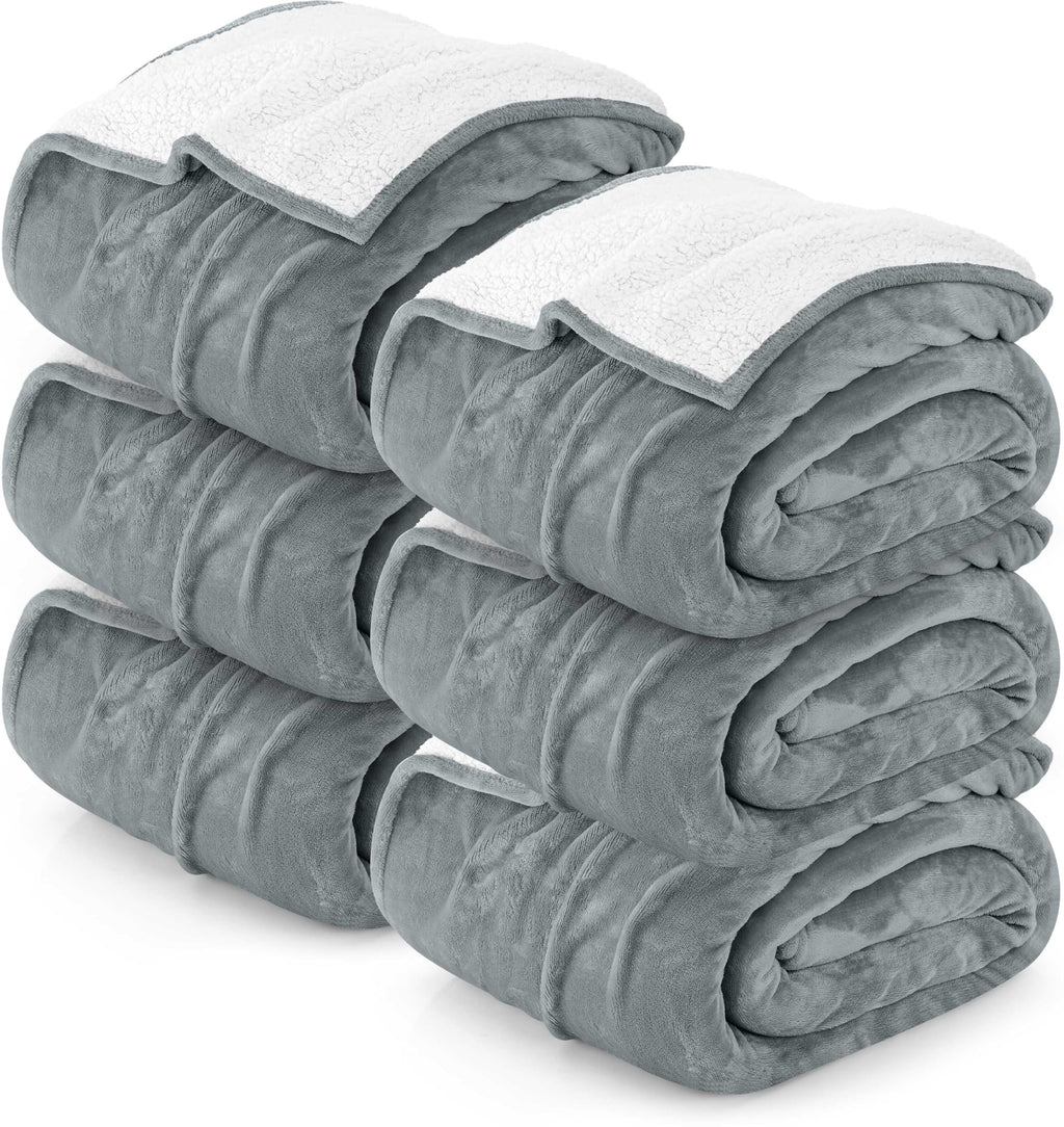 Utopia Bedding Sherpa Blanket Queen Size (Plum, 90x90 Inches) - Soft Lightweight Plush Fleece Reversible Blanket for Bed, Sofa, Couch, Camping and Travel