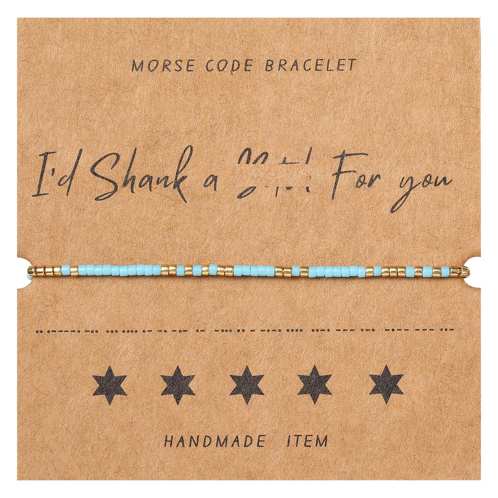 BUULIN Morse code bracelet, Best friend gift,Birthday present, Friendship bracelets, Gifts for best friend female, Party favor, Friend group gifts