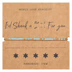 BUULIN Morse code bracelet, Best friend gift,Birthday present, Friendship bracelets, Gifts for best friend female, Party favor, Friend group gifts