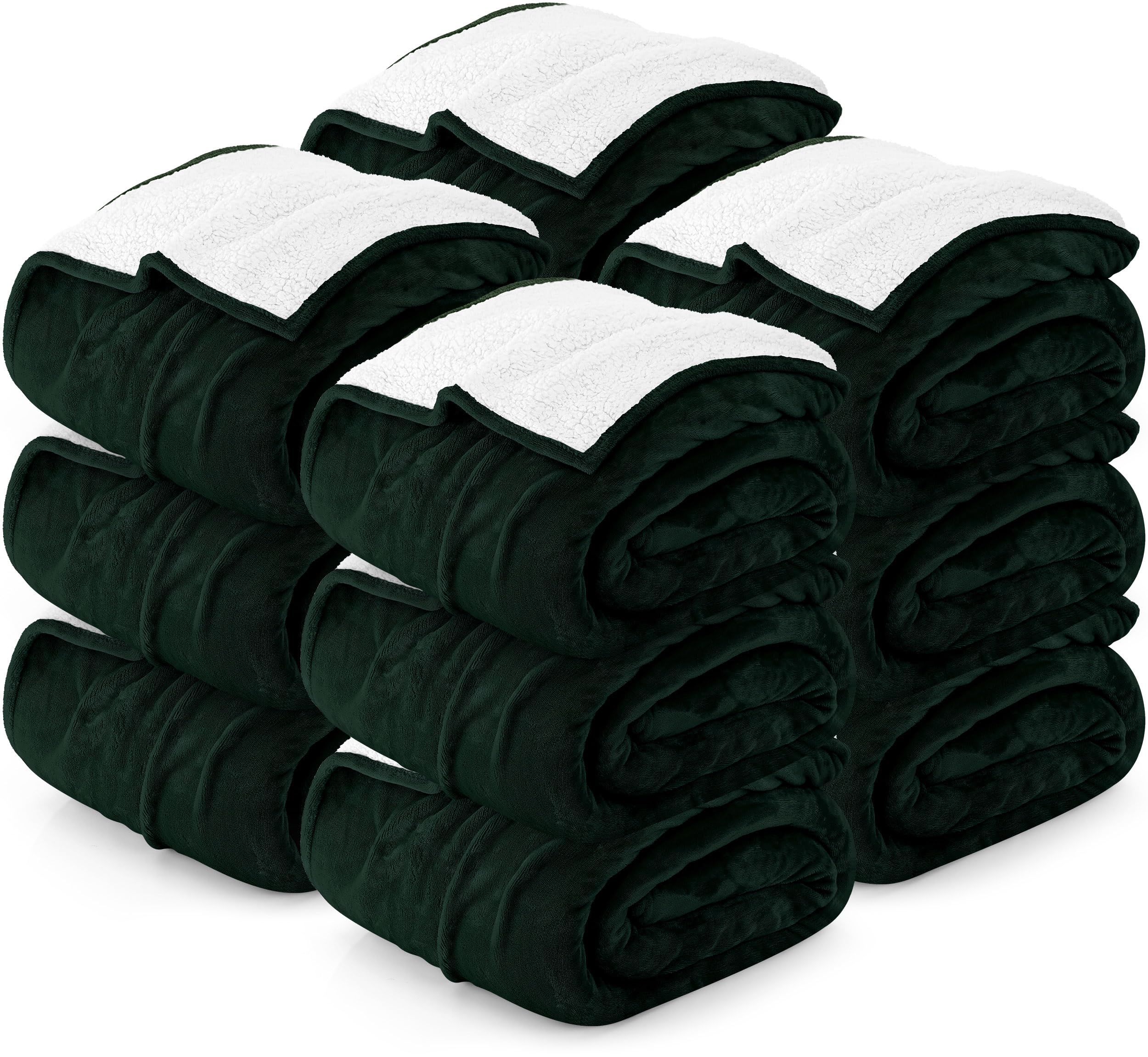 Utopia Bedding Sherpa Blanket Queen Size (Plum, 90x90 Inches) - Soft Lightweight Plush Fleece Reversible Blanket for Bed, Sofa, Couch, Camping and Travel