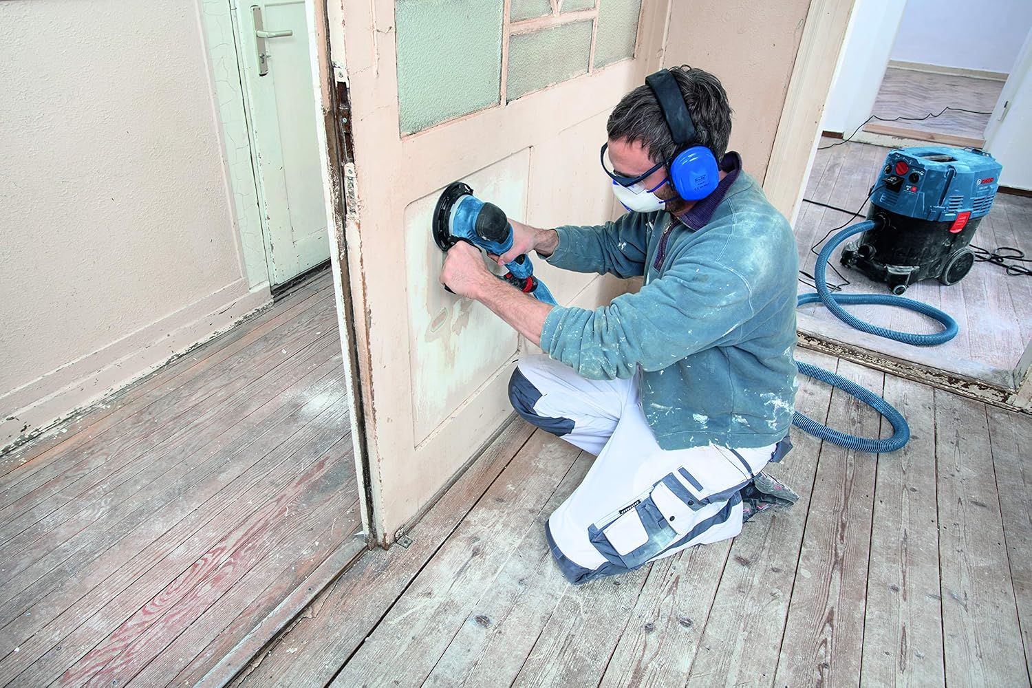 BOSCH GET75-6N Electric Orbital Sander, Polisher - 7.5 Amp, Corded, 6 Inch Disc Size - Dual-Mode: Random Orbit & Turbo