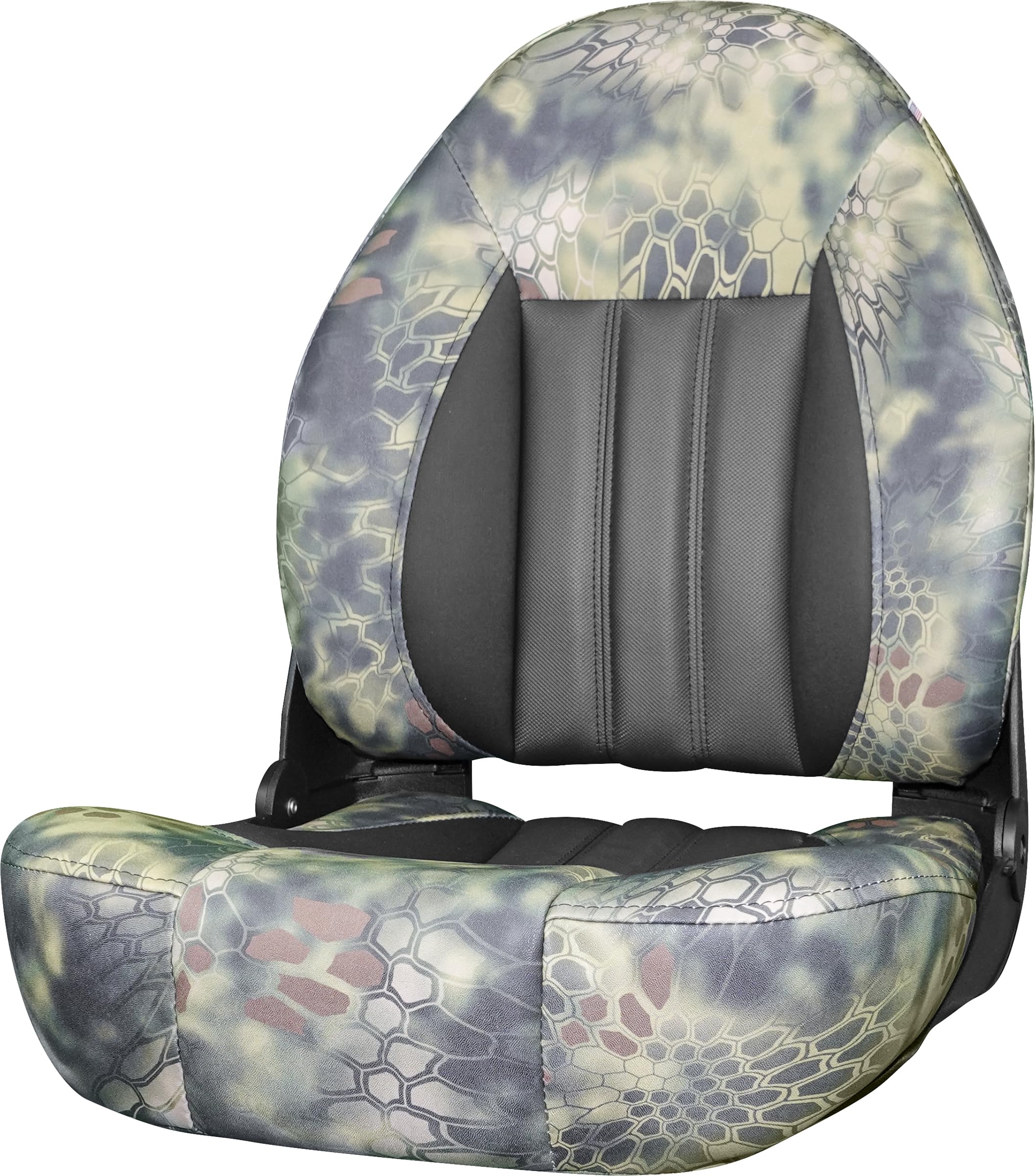 Tempress ProBax Orthopedic Folding High Back Boat Seat (Black/Charcoal/Carbon)