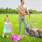 ArtCreativity Bubble Lawn Mower for Toddlers, Kids Bubble Machine for 2-Year-Old Girl Gifts, Easter Basket Stuffers for Kids, Push Toys for Toddlers Age 2 3+ Birthday Easter Gifts for Preschool Girls