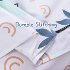 ست ملحفه کودکان یونیکورن صورتی JSD، سایز تویین، ۳ تکه، ملحفه‌های رختخواب میکروفایبر چاپ شده با طرح رنگین کمان برای دختران، جیب عمیق