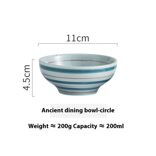 Personality Retro Ceramic Rice Bowl