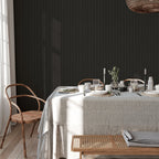 کاغذ دیواری قابل جدا شدن و چسبان Tempaper Black Faux Beadboard، ۲۰.۵ اینچ در ۱۶.۵ فوت، ساخت آمریکا