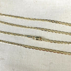 Ioka - Corrente Marinheiro Lisa de Ouro Amarelo Maciço 14K REAL 2,5mm com Fecho Lagosta - 20"