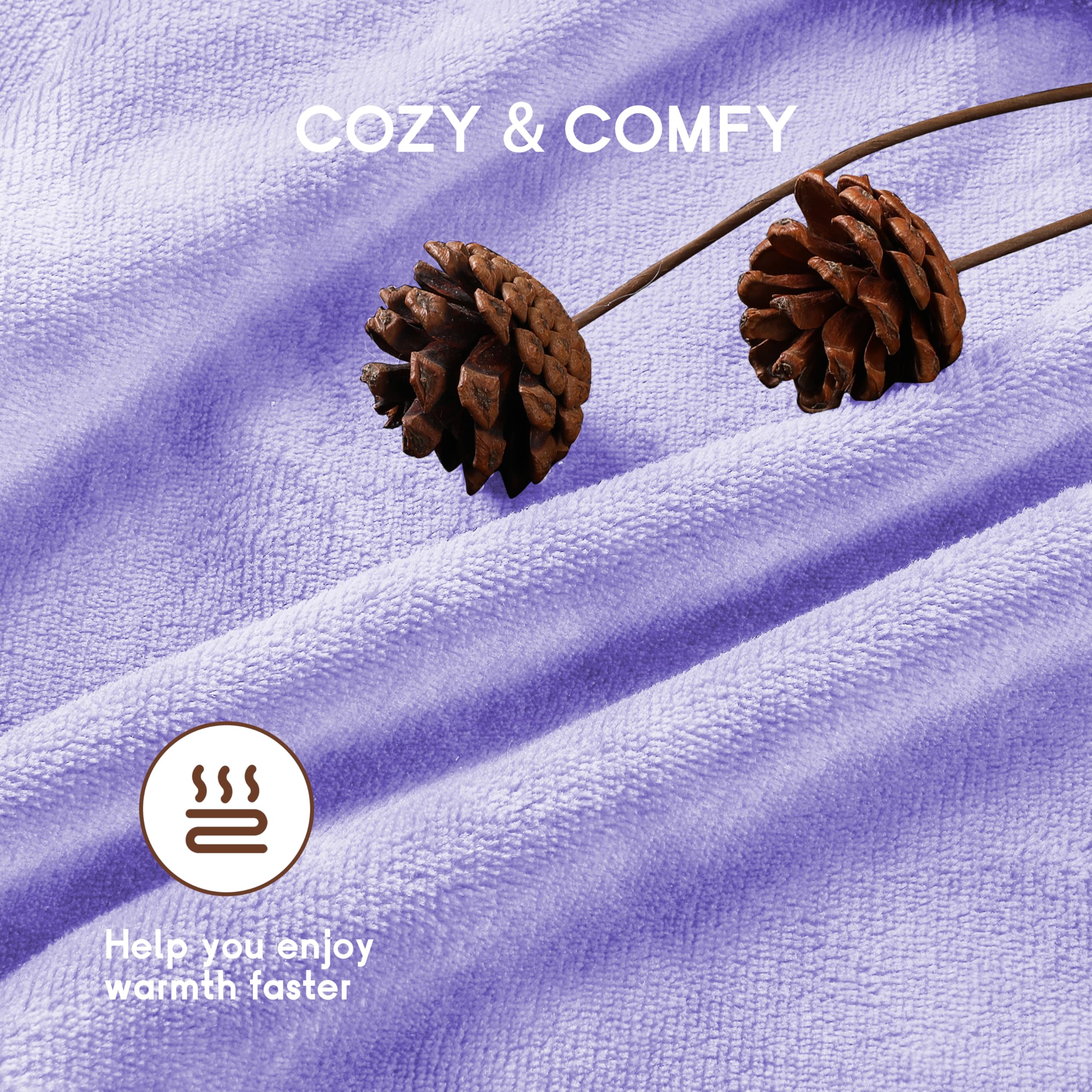 Elektrisch verwarmd deken 72" x 84" volledige maat flanellen stof met 4 verwarmingsniveaus & 10 uur automatische uitschakeling, ademend warm en wasbaar voor zacht en bed - lichtgrijs