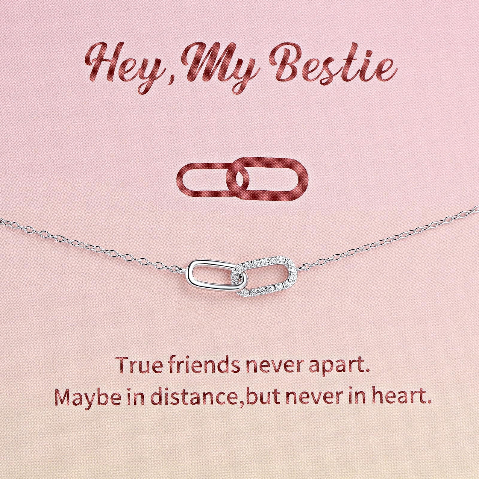 Bracelets en argent sterling SINYARS pour femmes Bracelets d'amitié pour meilleure amie, bijoux pour anniversaire, mariage