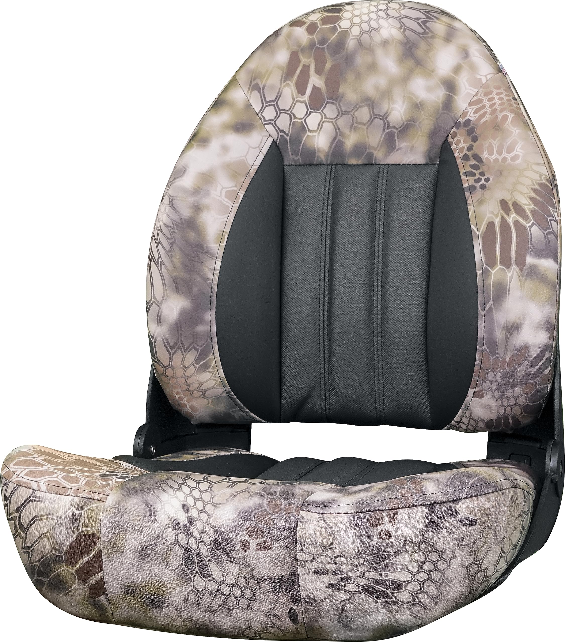 Tempress ProBax Orthopedic Folding High Back Boat Seat (Black/Charcoal/Carbon)