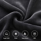 Elektrisch verwarmd deken 72" x 84" volledige maat flanellen stof met 4 verwarmingsniveaus & 10 uur automatische uitschakeling, ademend warm en wasbaar voor zacht en bed - lichtgrijs