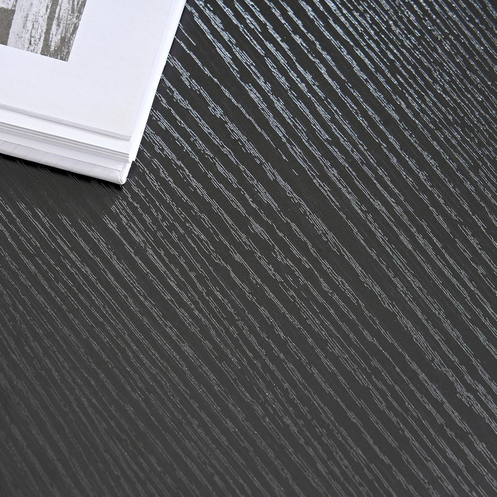 Farmhouse Coffee Table for Living Room, Wood Square Coffee Tables, 31.5" W x 31.5" D, Black