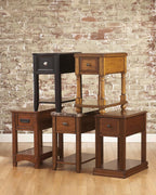 Signature Design by Ashley Breegin New Traditional Wooden Chair Side End Table, Brown