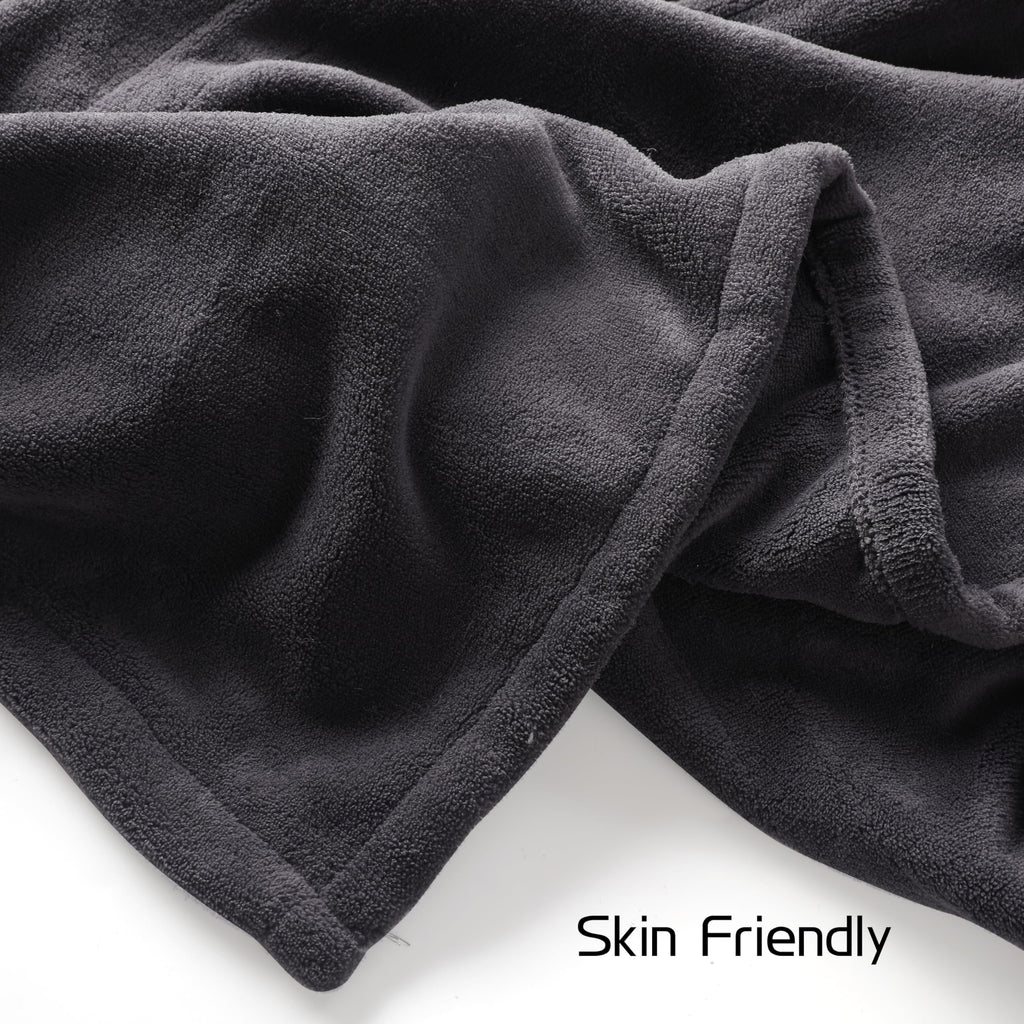 Coperta Elettrica Riscaldata 72"x84" Taglia Completa, Morbido Pile di Corallo con 4 Livelli di Riscaldamento e Spegnimento Automatico dopo 10 Ore, Lavabile in Lavatrice, Tessuto Morbido e Accogliente per la Casa, Grigio Scuro