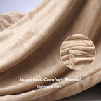 Elektrisch verwarmd deken 72" x 84" volledige maat flanellen stof met 4 verwarmingsniveaus & 10 uur automatische uitschakeling, ademend warm en wasbaar voor zacht en bed - lichtgrijs