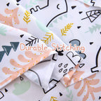 ست ملحفه کودکان یونیکورن صورتی JSD، سایز تویین، ۳ تکه، ملحفه‌های رختخواب میکروفایبر چاپ شده با طرح رنگین کمان برای دختران، جیب عمیق